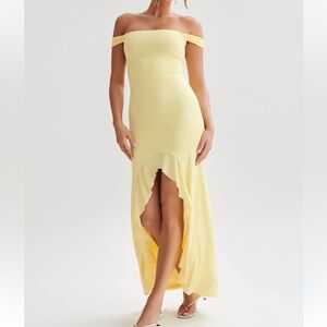 MESHKI off the shoulder dress